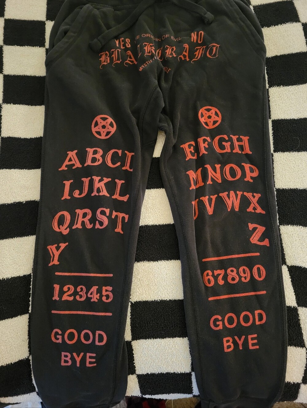 BLACKCRAFT OUIJA SWEATPANTS, SIZE M